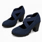 🚨⌛Zeitlich begrenzt – 50% Rabatt!!!🎁🎉Mary-Jane-Schuhe für Damen mit runder Spitze, überkreuzten Riemen, Blockabsatz, Plateau und Cut-Out-Ausschnitten, hochhackig