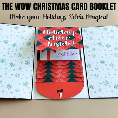 ⌛💥Heute: 2 kaufen, 1 gratis!!!🎄🎁Über 50.000 Exemplare verkauft!Weihnachtliches Kartenhalter-Buch – Eine handgefertigte Überraschung für die Feiertage, festliches Design und die Magie eines Geschenks, das von Herzen kommt🎅