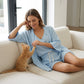 🔥50% RABATT!👚3-teiliges Freizeit-Set für Damen✨Loungewear mit Tunika, Top&Shorts – luftiges Homewear für Urlaub&Alltag