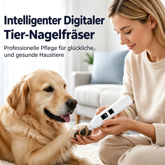 🎁🎁50% Rabatt! 🐶🐱Elektrischer Krallenschleifer für Haustiere mit LED-Leistungsanzeige