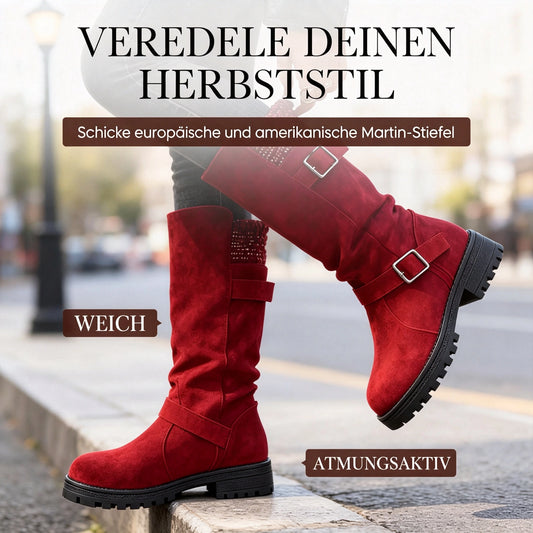 🎉💖Über 28.000 Mal verkauft!🍂👢Herbstliche lässige Damen-Stiefel in Wadenhöhe