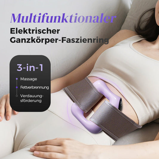 ⌛🔥Nur für kurze Zeit: 50% Rabatt🎁💪Vibrations-Massagegerät mit Faszienring – Multifunktionaler Körpertrainer für Bauch, Beine & Taille