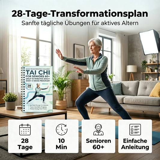 ⏳⏰Zeitlich begrenzt 50% Rabatt🧘☯️Wellness-Highlight | 28-Tage Tai-Chi-Buch