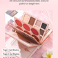 🎉💖Über 49.000 verkauft!🎁✨Magic Make-up-Buch – All-in-One Palette mit Lidschatten, Rouge, Highlighter & Lipgloss|Perfektes Weihnachtsgeschenk für Frauen🎄