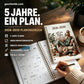 💥🔥50 % RABATT!📔🖊️4‑/5‑Jahres‑Planungsbuch (englische Version)｜Tagebuch für Lebens‑, Beruf‑ & Studienplanung – begleitet dich bei Zielerreichung, Fortschrittsdokumentation und Selbstverbesserung