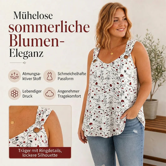 ⏰LETZTER TAG! 50 % RABATT👚Sommer-Tanktop für Damen mit Blumenmuster