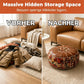 ⏰⏳Zeitlich begrenzter 50 % Rabatt!!!🔥🎁Multifunktionaler Aufbewahrungshocker – versteckter Stauraum, bequemer Sitz und Kunstlederoberfläche🛋️