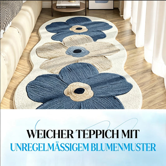 💥💥50% RABATT!!🔥🔥Weicher, unregelmäßig gemusterter Blumenteppich