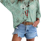 🎁50 % Rabatt!!!👚 Beiges Häkeloberteil für Damen – Boho V-Ausschnitt, luftig & feminin✨🤍
