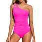 💖Letzter Tag Sonderpreis: €15,99!!💖Damen Einteiliger Badeanzug mit Cut-Out und einem Schulterträger👙
