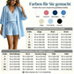 🔥50% RABATT!👚3-teiliges Freizeit-Set für Damen✨Loungewear mit Tunika, Top&Shorts – luftiges Homewear für Urlaub&Alltag