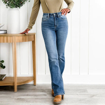 💥💥50% RABATT!🔥👖Hochelastische Jeans zur Bauchkontrolle – Schmeichelt jeder Figur, Tummy Control & Höchster Tragekomfort 💙