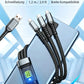 🎁🎁Heute – 50%!📱💥Transparentes, leuchtendes 3-in-1-Schnellladekabel