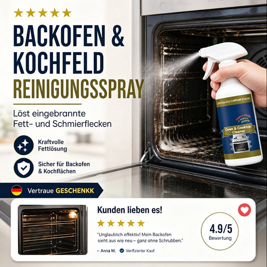 📢📢Nur heute: 1 kaufen, 1 gratis!🎁✨Hochwirksames Reinigungsspray für Backöfen und Kochfelder