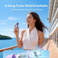 🏖️Sommer-Sale 50% Rabatt 🏝️❄️🧊Mini-Handventilator mit LED-Anzeige👍5-stufiger Turbo-Ventilator im Taschenformat🍃✨Über USB aufladbar, schnelle Kühlung für Reisen und beim Schminken