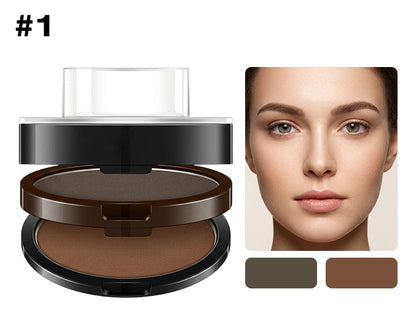 🥳HEISSER SALE 2026 – 50% RABATT! 💞 50.000+ VERKAUFT ! Sofort verstellbarer Augenbrauenstempel mit zweifarbigem Augenbrauenpuder