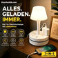 ⏰⌛50 % Rabatt!!🎁💡Nachttischlampe mit Steckdosen und USB-Anschlüssen