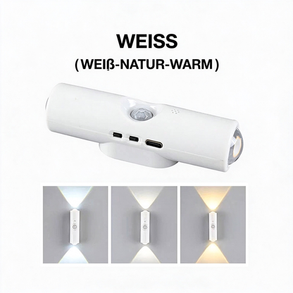 🎉💖Über 80.000 Mal verkauft!👍💡Magnetische LED-Wandleuchte mit Bewegungssensor & RGB-Farbwechsel – Kabellos, 3M-Klebemontage für Flur & Treppe