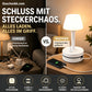 ⏰⌛50 % Rabatt!!🎁💡Nachttischlampe mit Steckdosen und USB-Anschlüssen