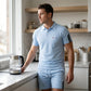🎁50% RABATT!👕Bequemes 2-in-1-Set für Herren – Kurzarm-Oberteil mit passender Shorts – atmungsaktiv, leicht und vielseitig für jeden Sommeranlass☀️🩳