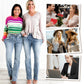 💥💥50% RABATT!🔥👖Hochelastische Jeans zur Bauchkontrolle – Schmeichelt jeder Figur, Tummy Control & Höchster Tragekomfort 💙