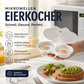 ⏰⌛Nur heute: 1 kaufen, 1 gratis🔥🍳Mikrowellen-Eierkocher mit Deckel und Griff – Schnell, sicher & platzsparend – Perfekt für das schnelle Frühstück, Weich- & Hartgekochte Eier in Minuten✨