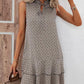 🎉Letzter Tag der Aktion:50% Rabatt💃Damenkleid mit Schleife und geometrischem Muster
