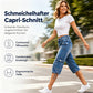 💥💥Heute – 50%!👖🔥Damen Capri-Jeans im geraden Schnitt