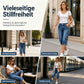💥💥Heute – 50%!👖🔥Damen Capri-Jeans im geraden Schnitt