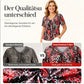💥⌛Heißer Sale 2026: 50% Rabatt💞👚Damen-T-Shirt mit V-Ausschnitt, Leopardenmuster und kurzen Ärmeln – plissiertes Tunika-Oberteil