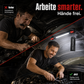 💥 50% RABATT! 🔧Wiederaufladbare Werkstattleuchte – 3000 LM, IPX4 wassergeschützt & 360° Haken
