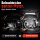 💥 50% RABATT! 🔧Wiederaufladbare Werkstattleuchte – 3000 LM, IPX4 wassergeschützt & 360° Haken
