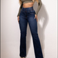 🎁🎁Heute – 50%!👖🔥Mühelos schicke, locker sitzende Jeans mit weitem Bein