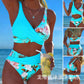 ⏰Nur noch heute 50% Rabatt!👙Hochtailliertes Wickel Bikini Set mit tropischem Blumenprint, figurformender Schnitt, sanfte Bauchabdeckung für Strand, Schwimmbad und Sommerurlaub ✨