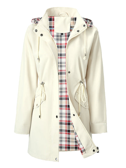 ⌛Neu eingetroffen–50% Rabatt für kurze Zeit!🧥Einfarbige Freizeitjacken, wasserdichte und winddichte Mäntel, Windbreaker mit Kapuze