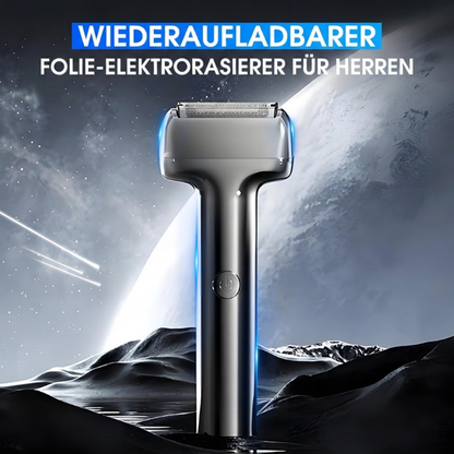 🔥🎉Über 7000 Mal verkauft!🪒Wiederaufladbarer elektrischer Folienrasierer für Herren⚡🧔–Effizient, kabellos, tragbar, nass & trocken