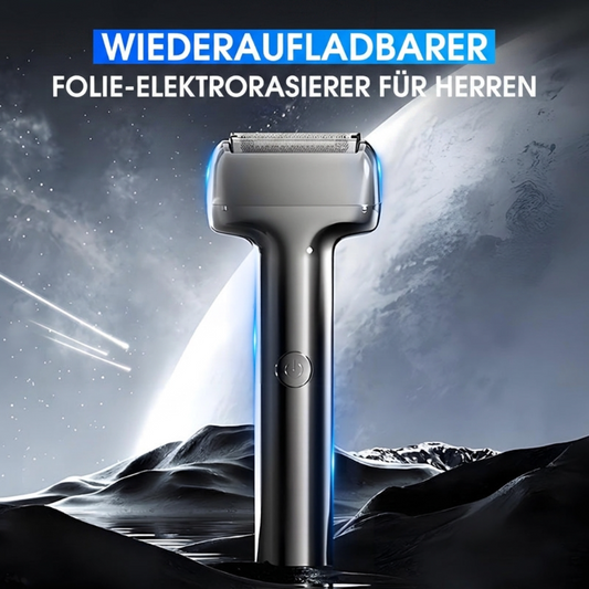 🔥🎉Über 7000 Mal verkauft!🪒Wiederaufladbarer elektrischer Folienrasierer für Herren⚡🧔–Effizient, kabellos, tragbar, nass & trocken