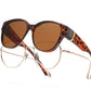 ⏰ Nur noch heute 60% Rabatt! 🕶️ Damen übergroße polarisierte Überbrillen Sonnenbrille | Modischer großer Rahmen, passt über jede Korrekturbrille für Autofahren, Urlaub & Stadtspaziergänge ✨