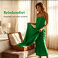 💥50% Rabatt👗Klassisches Boho-Kleid mit Spaghettiträgern & eckigem Ausschnitt – leicht & luftig für den Urlaub 🌸
