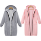 💥💥Neue Herbstkollektion – 50% Rabatt für kurze Zeit!🎁🧥Damen Fleece‑Kapuzenpullover mit Reißverschluss