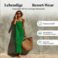 💥50% Rabatt👗Klassisches Boho-Kleid mit Spaghettiträgern & eckigem Ausschnitt – leicht & luftig für den Urlaub 🌸