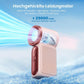 🏖️Sommer-Sale 50% Rabatt 🏝️❄️🧊Mini-Handventilator mit LED-Anzeige👍5-stufiger Turbo-Ventilator im Taschenformat🍃✨Über USB aufladbar, schnelle Kühlung für Reisen und beim Schminken
