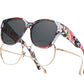 ⏰ Nur noch heute 60% Rabatt! 🕶️ Damen übergroße polarisierte Überbrillen Sonnenbrille | Modischer großer Rahmen, passt über jede Korrekturbrille für Autofahren, Urlaub & Stadtspaziergänge ✨