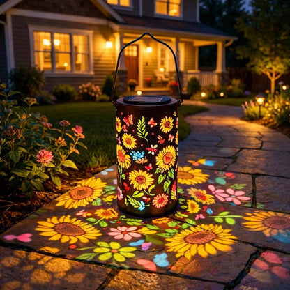 🔥HEISSER ANGEBOT 49 % RABATT 🌞Bunte Sonnenblumen-Solar-Gartenlaterne