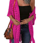 😍50 % Rabatt – Nur für kurze Zeit!🥰Damen Oversize-Häkelcardigan mit Fransen – Leichter Boho-Kimono für Frühling & Sommer 🌸