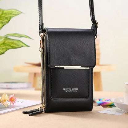 ⌛⏰50% RABATT – nur heute!🎁👝Nutze dein Handy freihändig! Touchscreen-Umhängetasche ohne Einschneiden