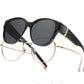 ⏰ Nur noch heute 60% Rabatt! 🕶️ Damen übergroße polarisierte Überbrillen Sonnenbrille | Modischer großer Rahmen, passt über jede Korrekturbrille für Autofahren, Urlaub & Stadtspaziergänge ✨