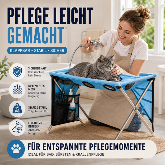 💥⏳Zeitlich begrenztes Angebot: 50% Rabatt⏰🔥2-in-1 Faltbares Haustier-Pflegebett🐱🐶🛋️