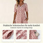 🎉2026er Neuheit – 50% Rabatt nur für kurze Zeit!👗Lässiges V-Ausschnitt-Kleid für Damen mit Print & Taschen