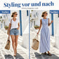 ⏳Zeitlich begrenztes Angebot: 50 % Rabatt👗Damen Ärmelloses Gestreiftes Maxikleid🎀